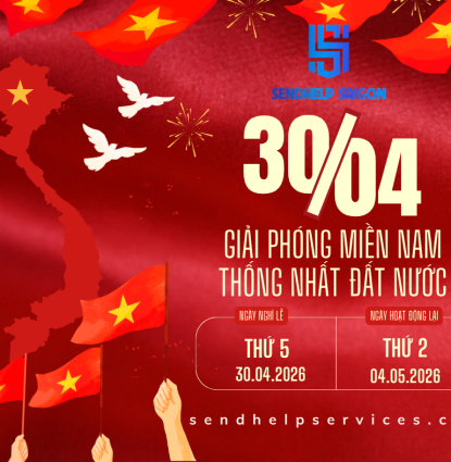 SENDHELP THÔNG BÁO LỊCH NGHỈ 30/4 - 01/05